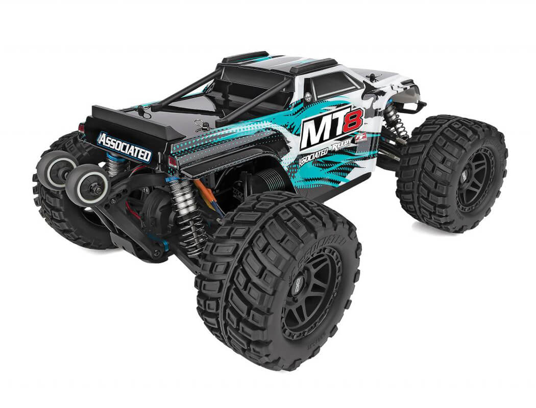 TEAM ASSOCIATED RIVAL MT8 TEAL RTR TRUCK BRUSHLESS 4-6S RATED