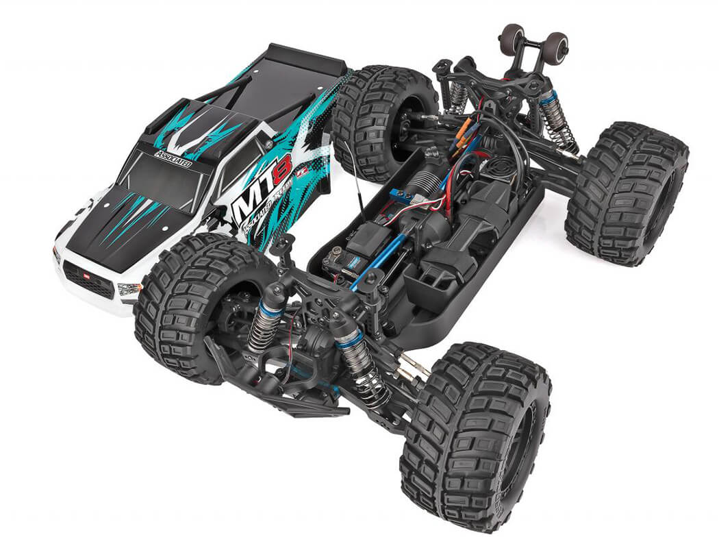 TEAM ASSOCIATED RIVAL MT8 TEAL RTR TRUCK BRUSHLESS 4-6S RATED