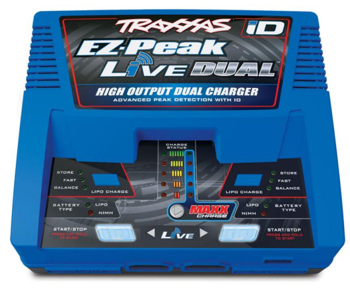 Traxxas EZ-Peak Live Dual ID Charger, 200W, NiMH/LiPo - TRX2973T