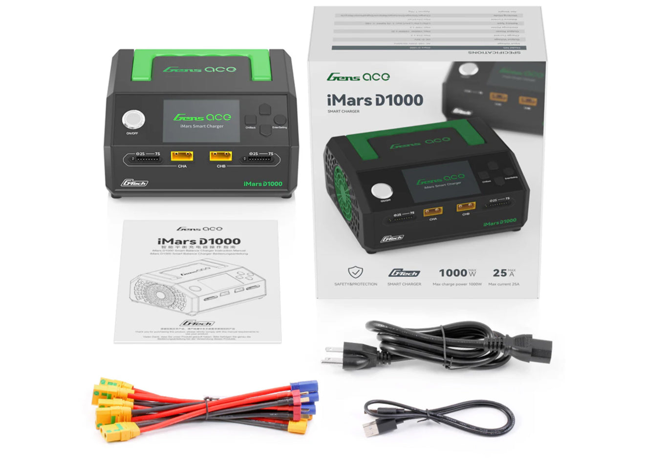 iMars D1000 G-Tech Dual Smart Charger AC 1000W  #O-GACD1000GT