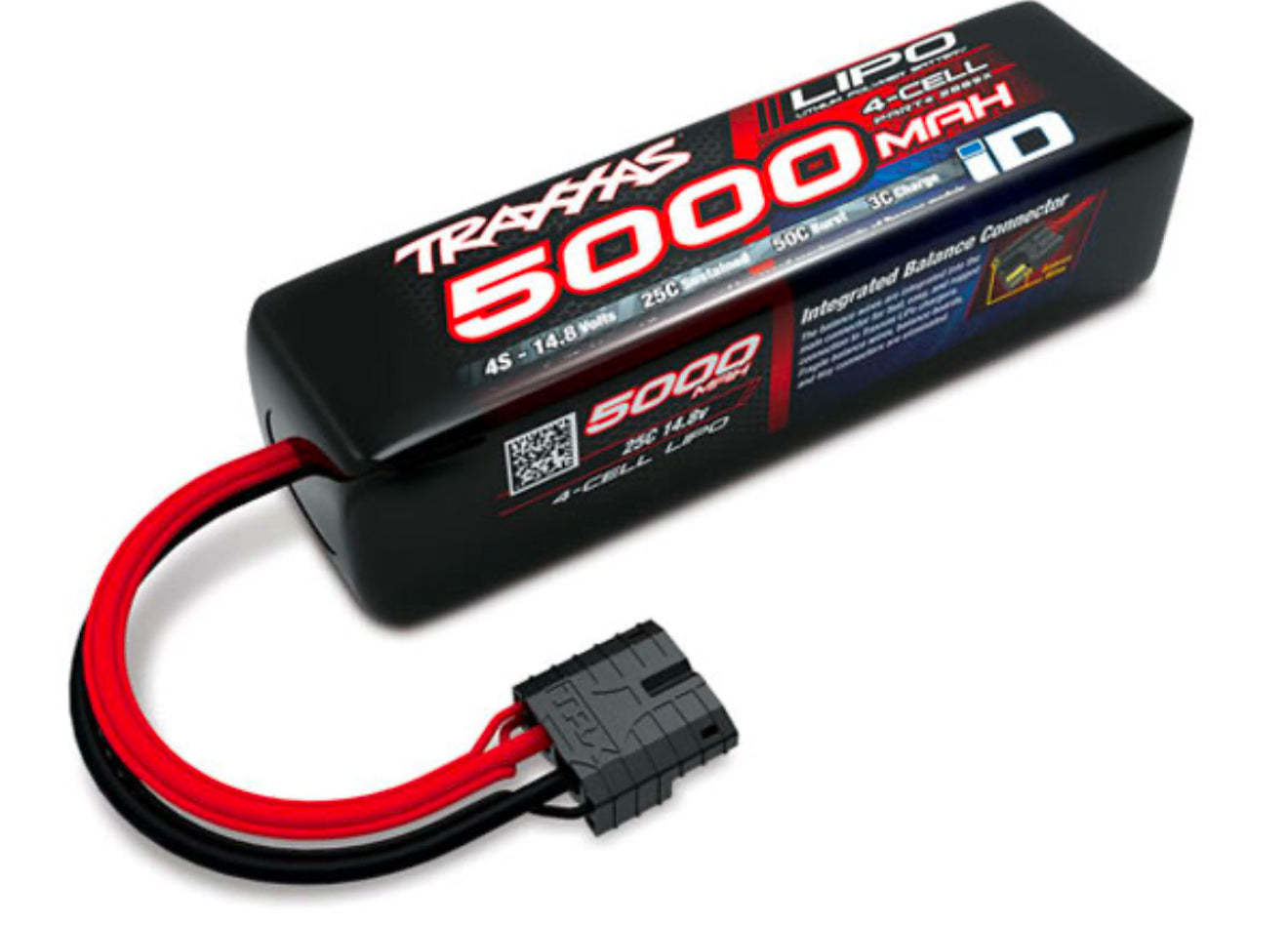 Traxxas 5000mAh 14.8v 4-Cell 25C LiPo Battery
(155x34x45mm) - TRX2889X