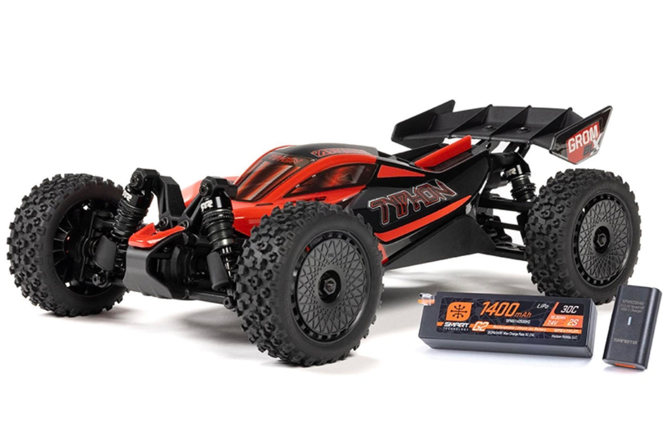 Arrma 1/18 TYPHON GROM 223S BLX 4X4 with Batt/Charger Red #C-ARA2306ST1