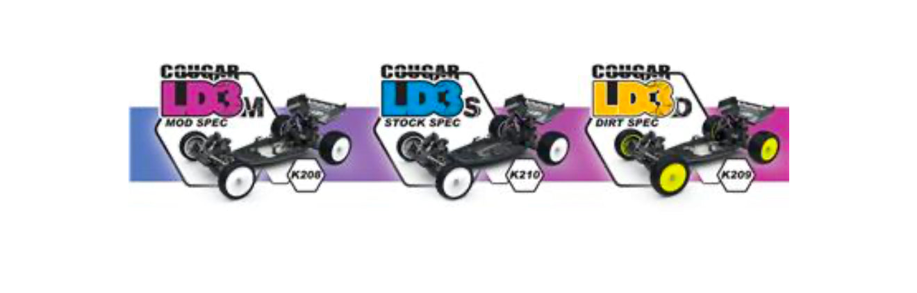 Schumacher Cougar LD3D - Dirt Spec - Kit  #k209