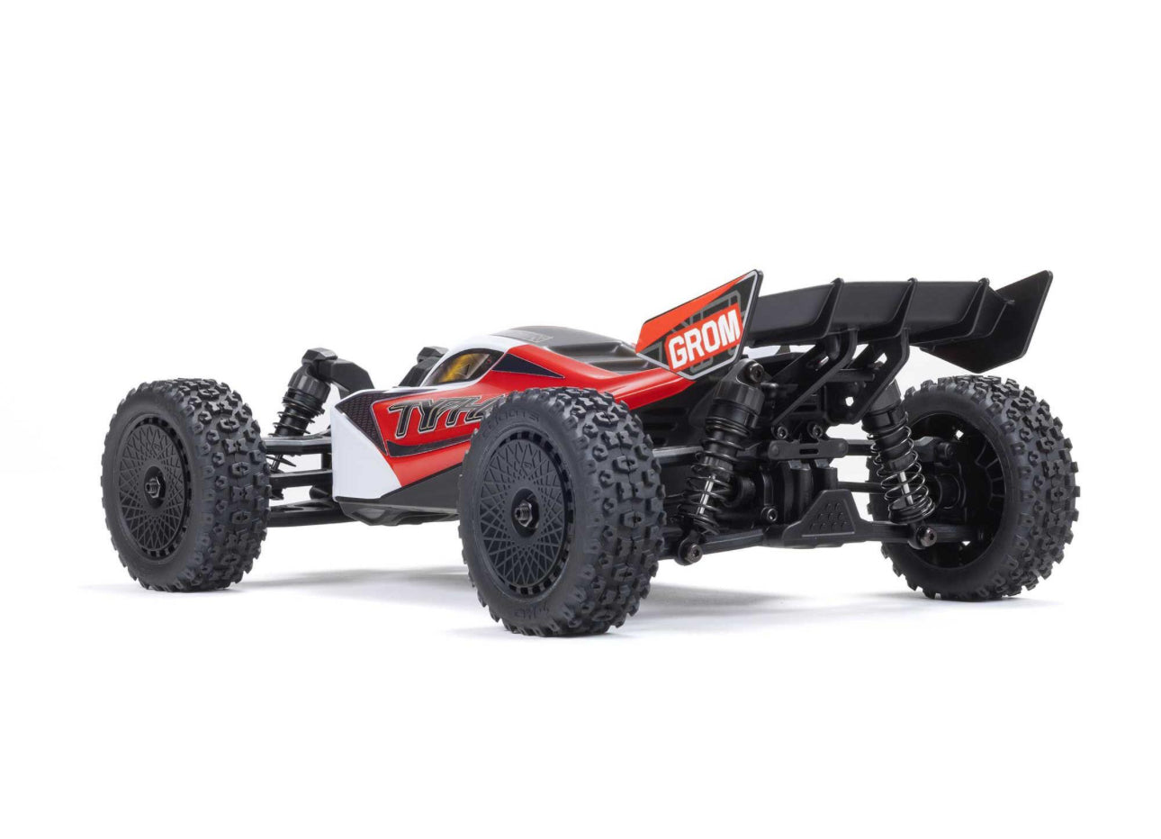 1/18 ARRMA Typhon GROM 4wd Smart RTR w/Lipo Batt/USB Chg Red/White