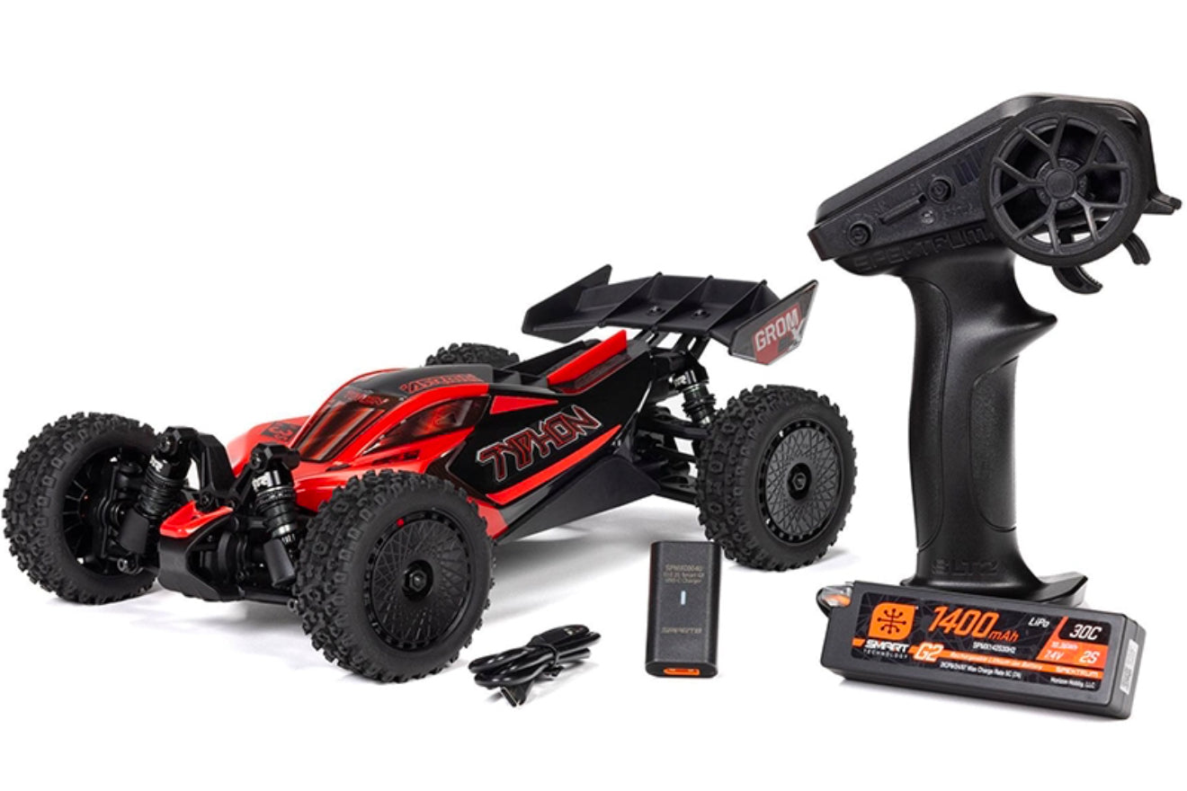 Arrma 1/18 TYPHON GROM 223S BLX 4X4 with Batt/Charger Red #C-ARA2306ST1