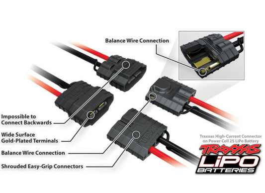 Traxxas 5800mah 7.4v 2-Cell 25C LiPo Battery ID Connector - TRX2843X