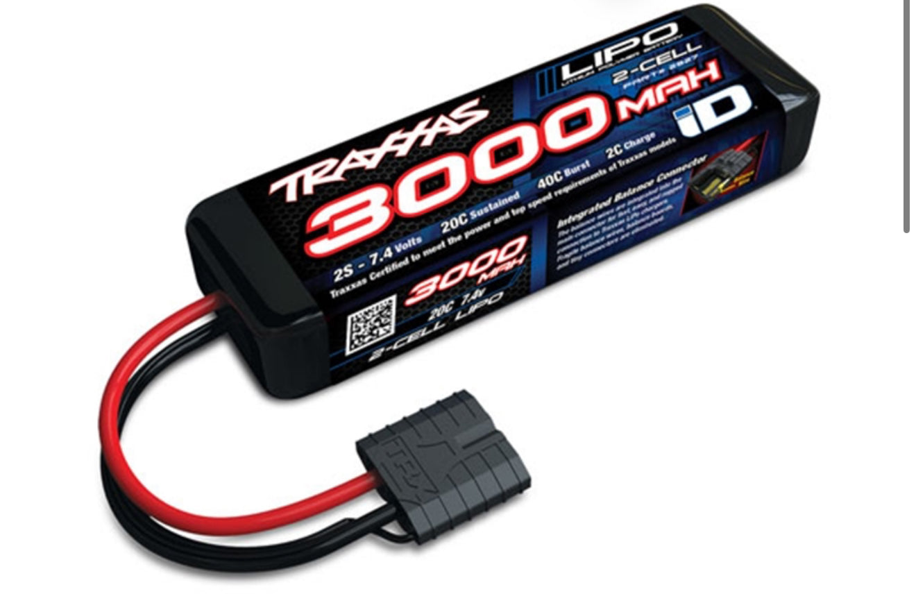 Traxxas LiPo 2S 3000mAh 7.4V iD Power Cell Battery - TRX2827X