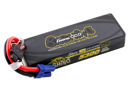 GENSACE Li-Po Car G-Tech 2S 7.4V 5300mAh 100C Bashing w/EC5 (Promoto)