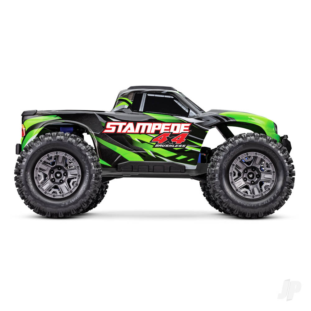 Traxxas Stampede 4X4 BL-2S 1:10 4WD RTR Brushless Electric Monster Truck, Green