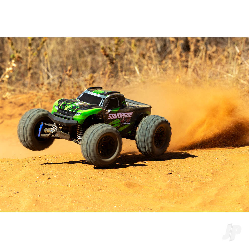 Traxxas Stampede 4X4 BL-2S 1:10 4WD RTR Brushless Electric Monster Truck, Green