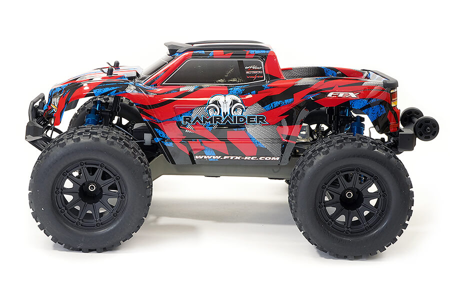 FTX RAMRAIDER 1/10 BRUSHLESS MONSTER TRUCK RTR - RED/BLUE