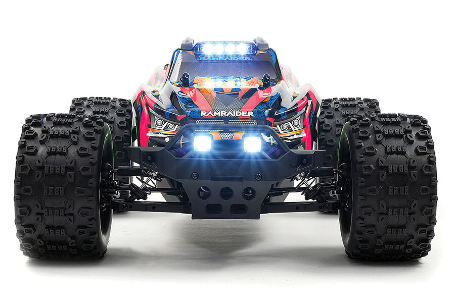 FTX RAMRAIDER 1/10 BRUSHLESS MONSTER TRUCK RTR - RED/BLUE