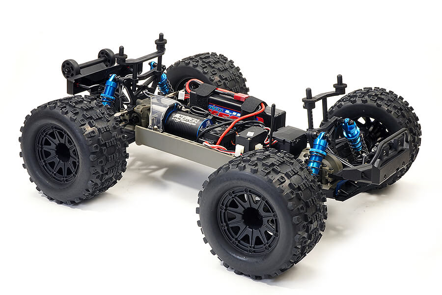 FTX RAMRAIDER 1/10 BRUSHLESS MONSTER TRUCK RTR - RED/BLUE