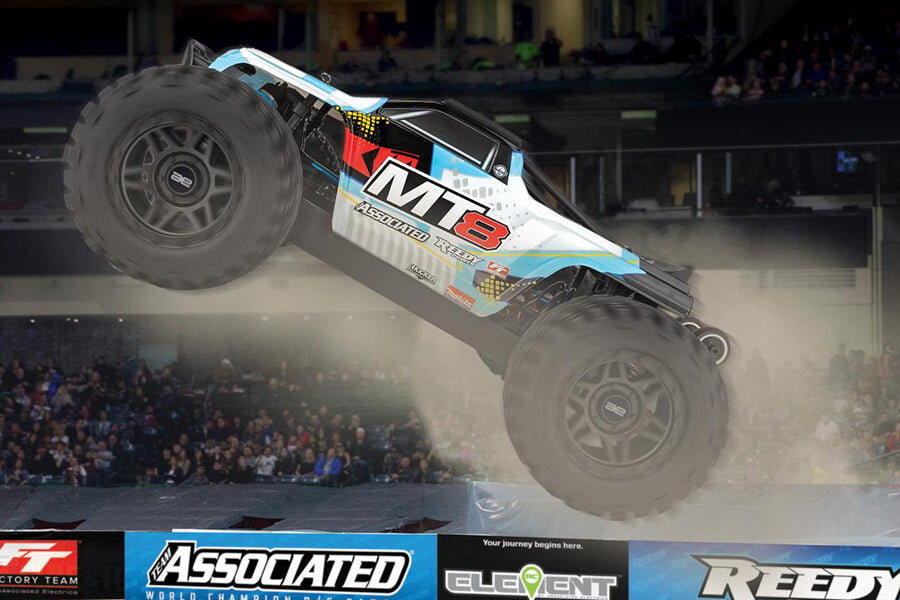 TEAM ASSOCIATED RIVAL MT8 RTR TRUCK BRUSHLESS 4-6S RATED