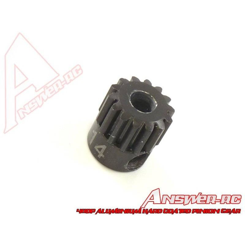 14t Answer-RC Aluminium Hard Coated 48DP Pinion Gear