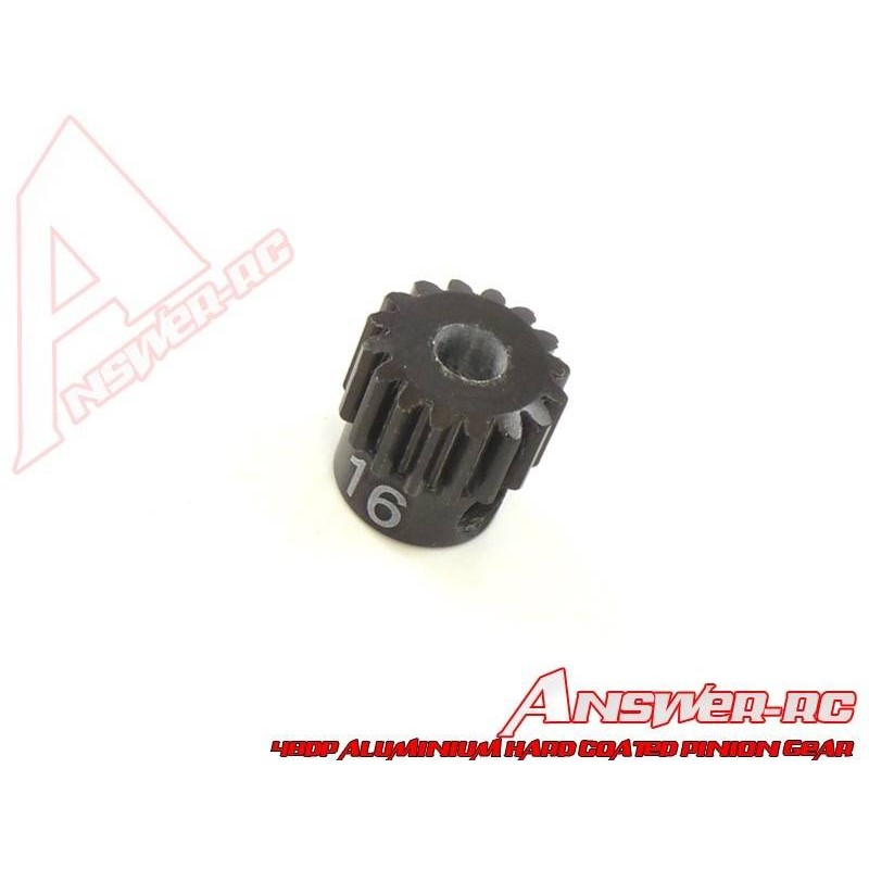 16t Answer-RC Aluminium Hard Coated 48DP Pinion Gear