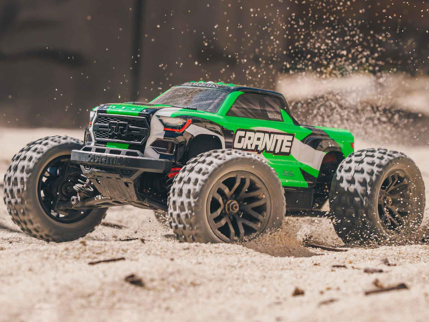 Granite GROM 4wd MT 1/18 RTR Mega w/Lipo Batt/USB Chg Green