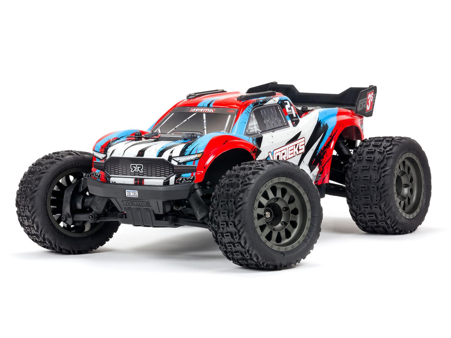 Arrma Vorteks 4X4 3S BLX 1/10 Stadium Truck RTR, Red