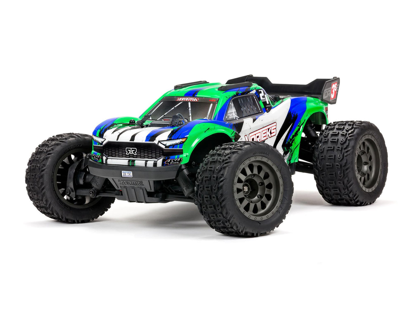 Arrma Vorteks 4X4 3S BLX 1/10 Stadium Truck RTR, Green