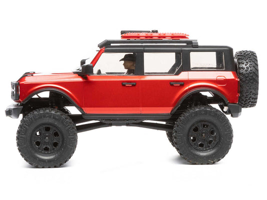 1/24 SCX24 2021 Ford Bronco 4WD Truck Brushed RTR, Red