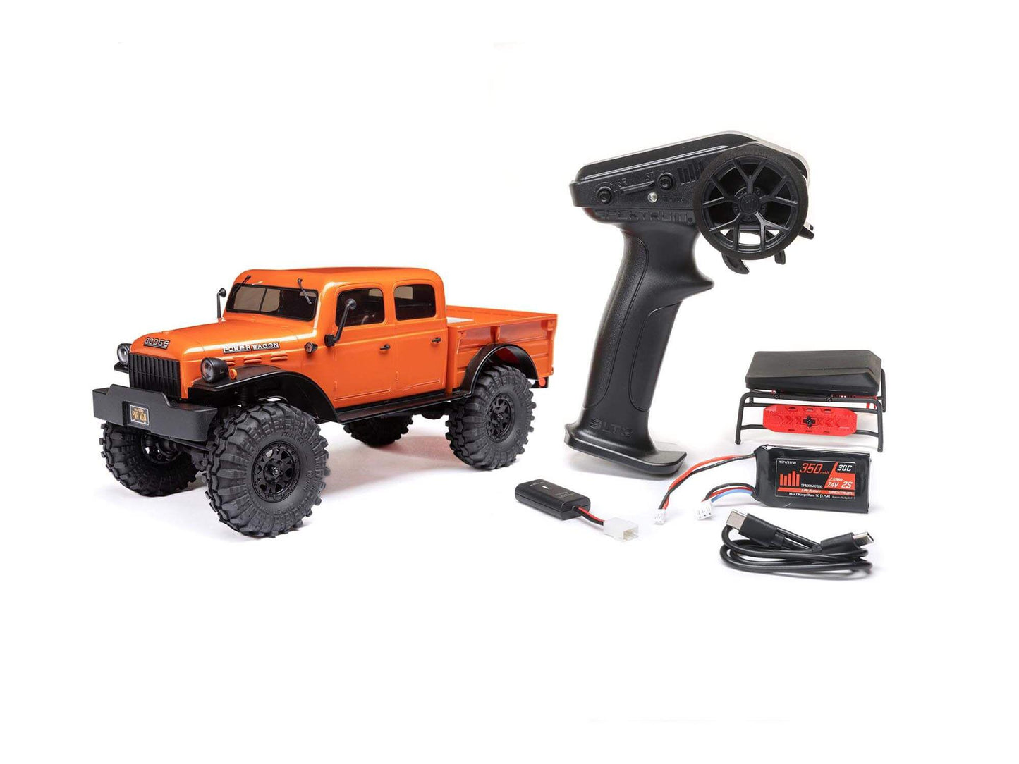 1/24 SCX24 Dodge Power Wagon 4WD Rock Crawler RTR, Orange