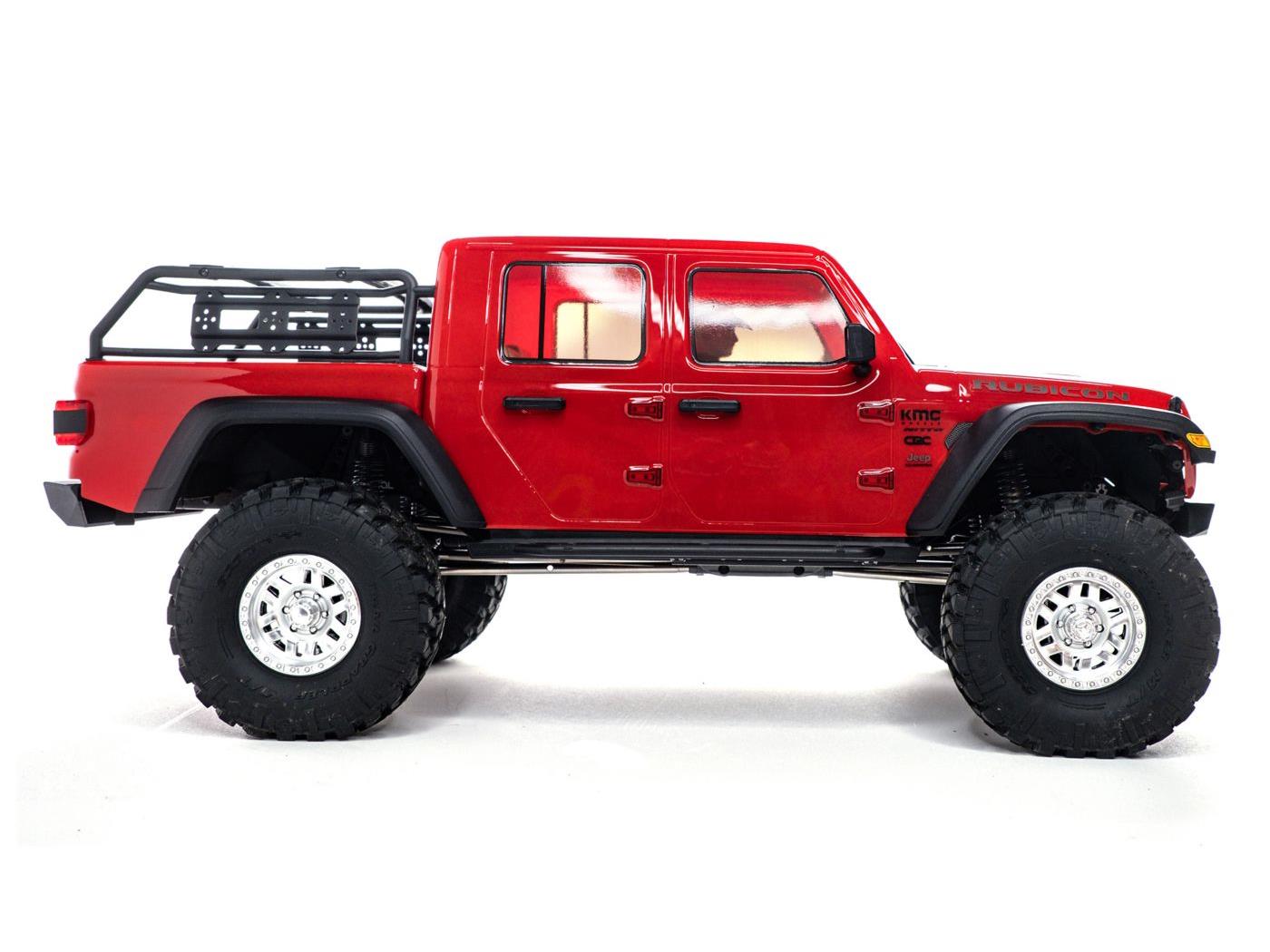 1/10 SCX10III Jeep JT Gladiator with Portals RTR, Red