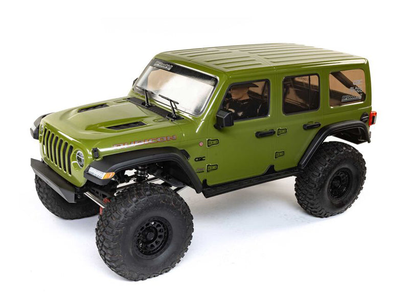 1/6 SCX6 Jeep JLU Wrangler 4WD Rock Crawler RTR: Green