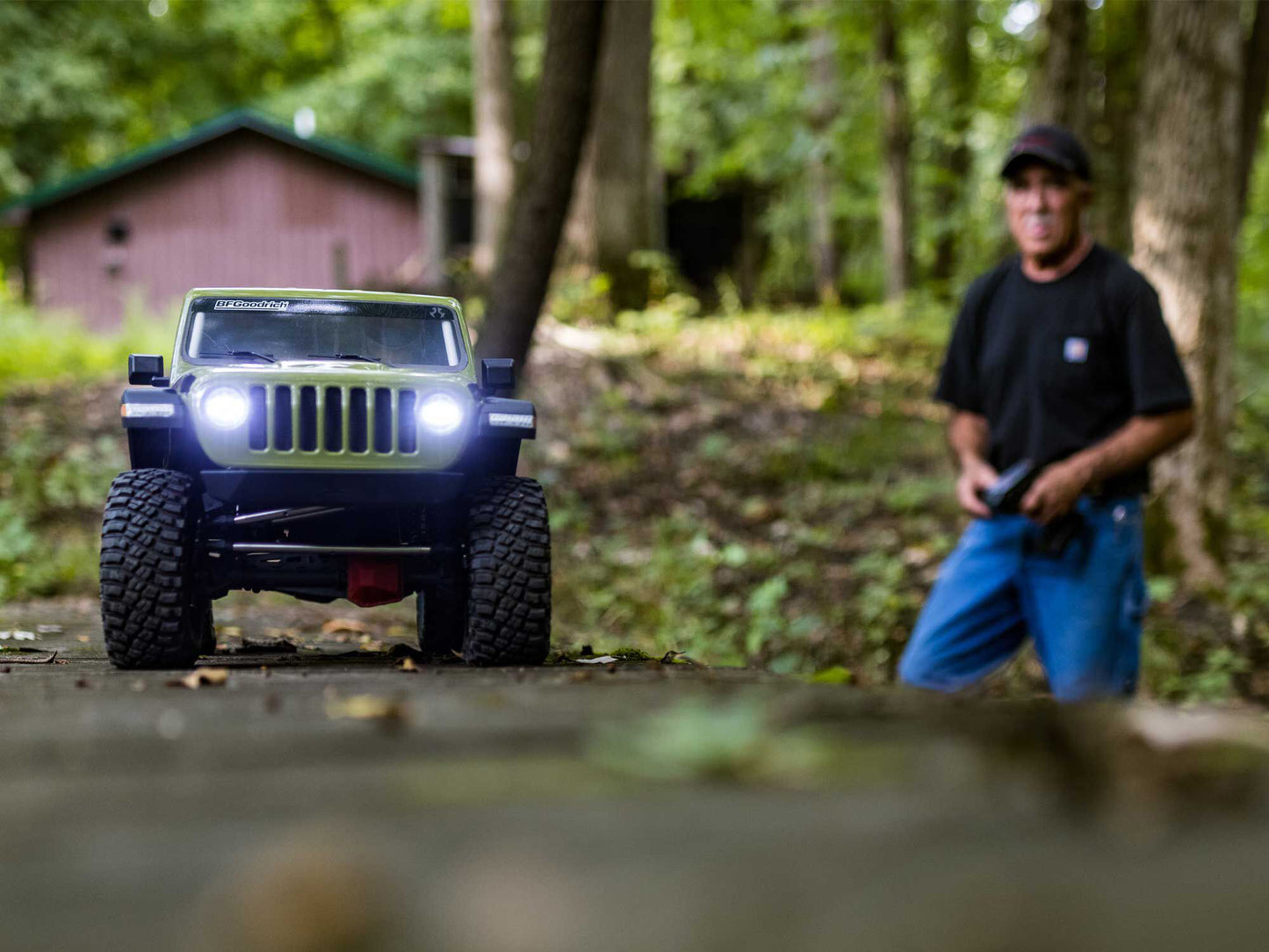 1/6 SCX6 Jeep JLU Wrangler 4WD Rock Crawler RTR: Green