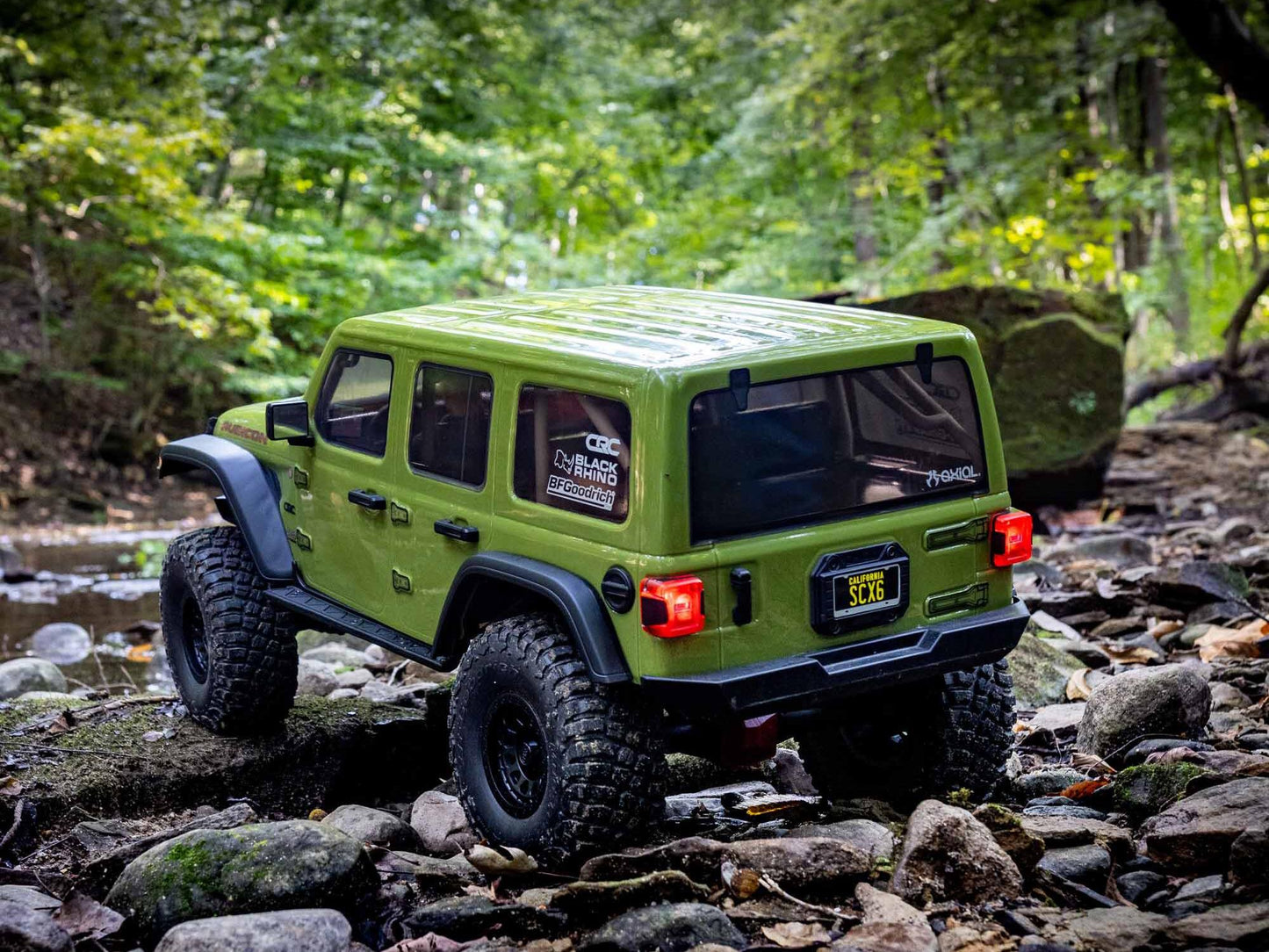 1/6 SCX6 Jeep JLU Wrangler 4WD Rock Crawler RTR: Green