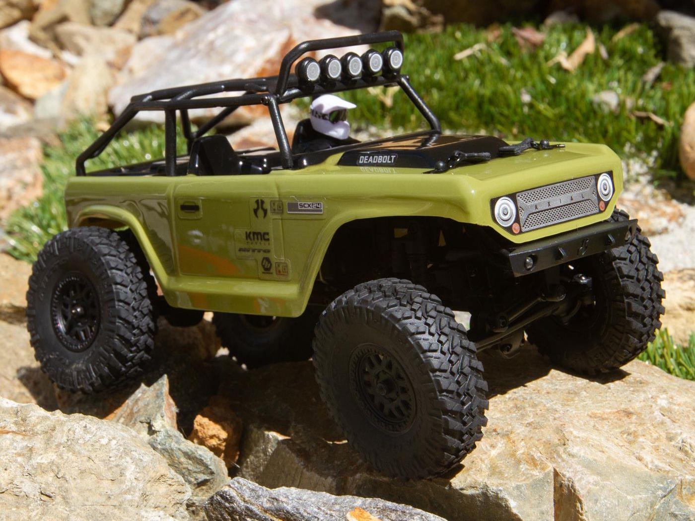 SCX24 Deadbolt 1/24th Scale Elec 4WD - RTR, Green