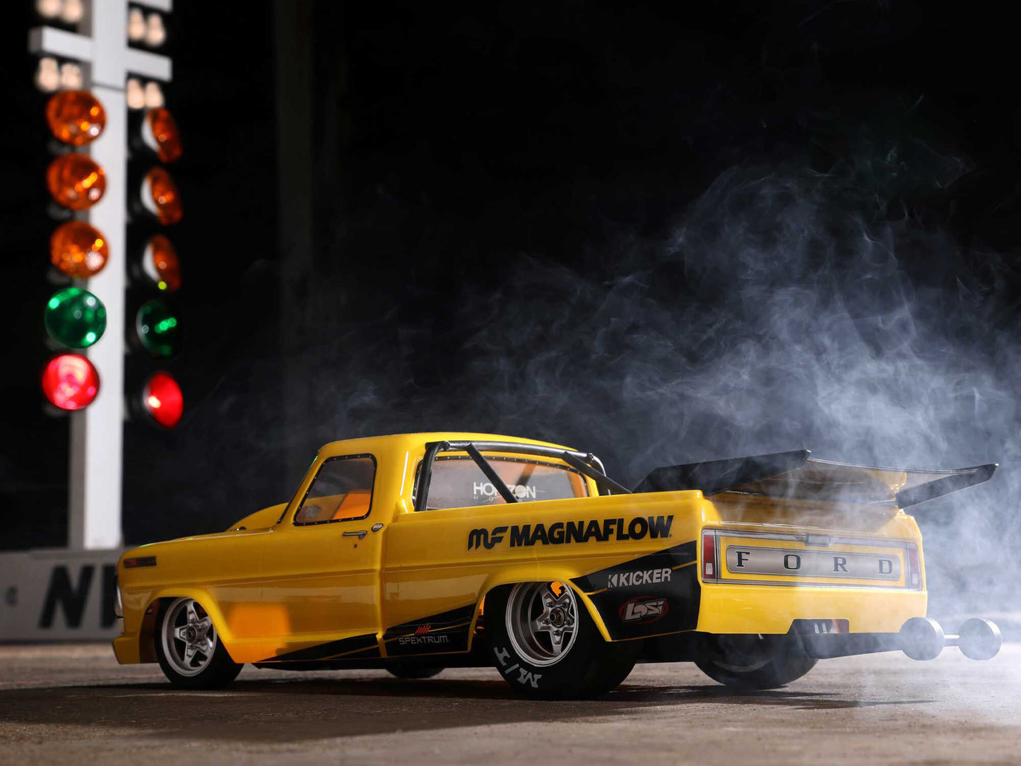 68 F100 22S Drag Car, BL RTR, Magnaflow: 1/10 2WD