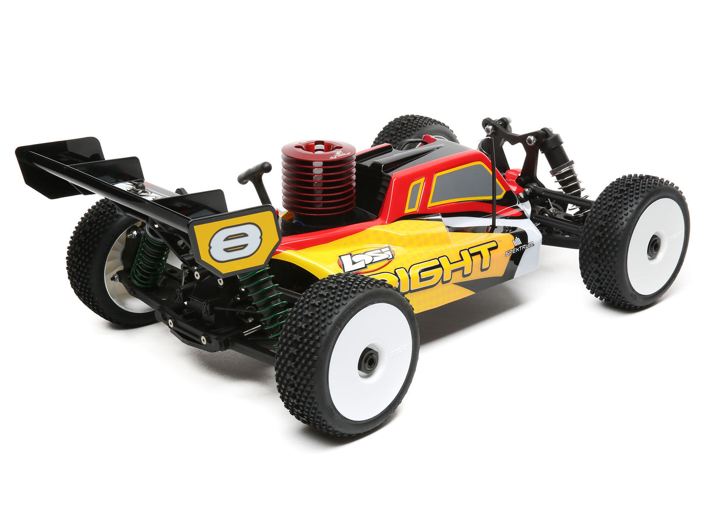 1/8 8IGHT 4WD Nitro Buggy RTR, Red/Yellow