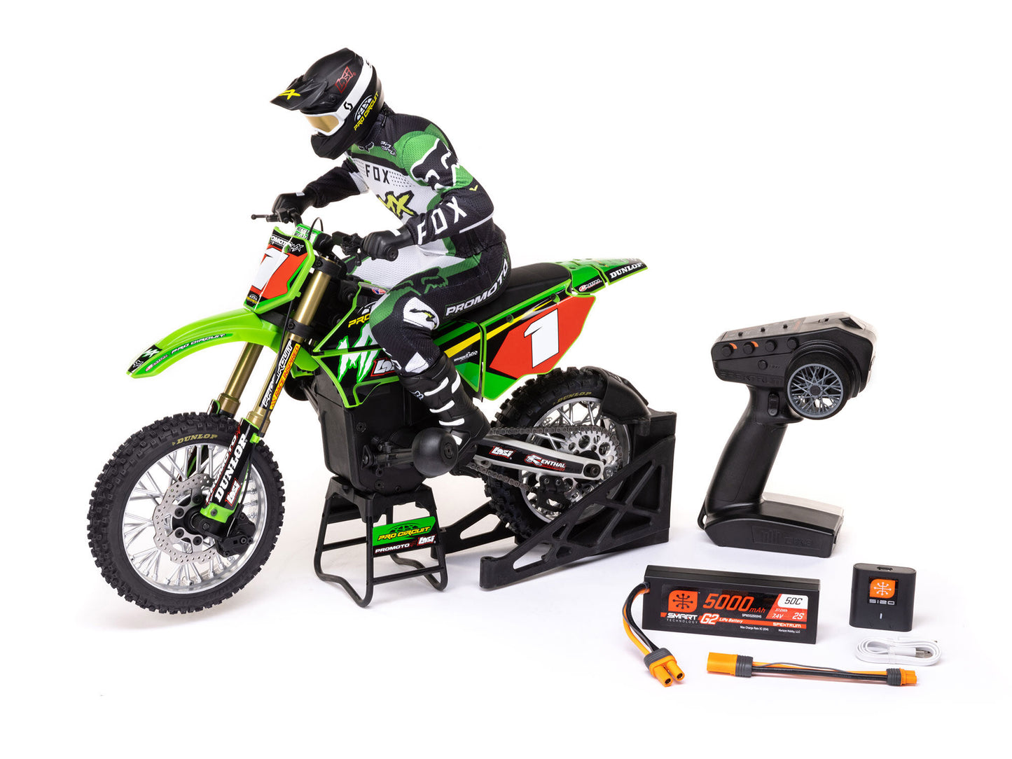 1/4 Losi Promoto-MX Motorcycle RTR with Battery and Charger, Pro