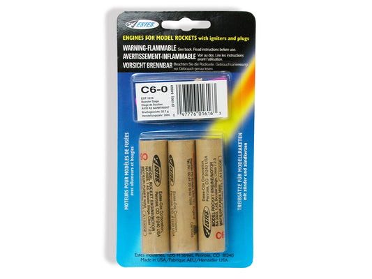 Rocket motors C6-0 (Pk3)