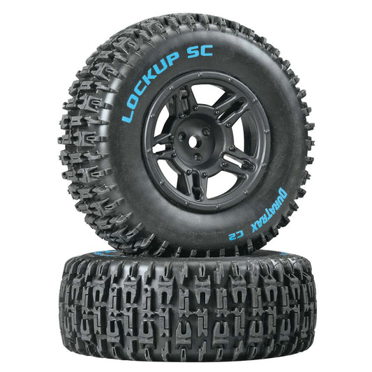 Lockup SC Tire C2 Mntd Blk Slash Blitz SCRT10 (2)