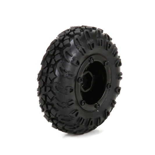 Front/Rear Premount Tire: (4) 1:24 4WD Temper