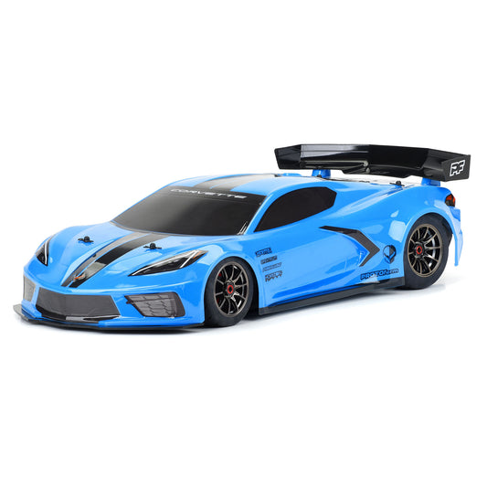 1/7 Chevrolet Corvette C8 Painted Body (Rapid Blue): Felony