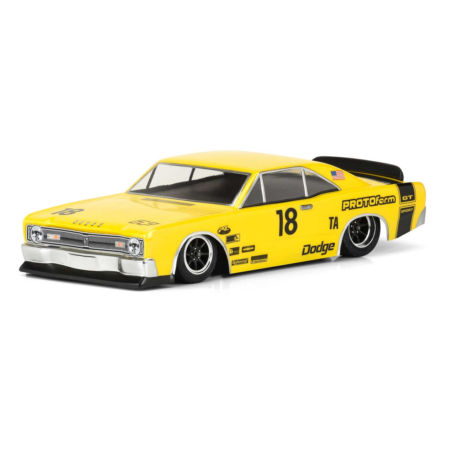 1/10 1967 Dodge Dart Clear Body: Vintage Trans-Am