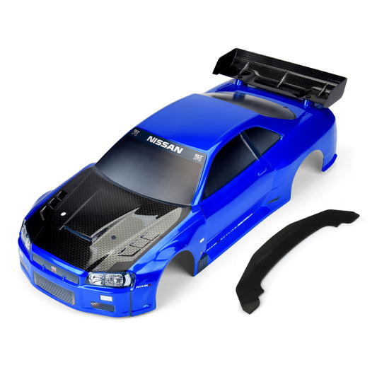 1/7 2002 Nissan Skyline GT-R R34 Painted Body (Blue): Infrac