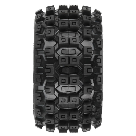 1/10 Badlands MX28 Fr/Rr 2.8" MT  tyres Mounted 12mm Blk Raid