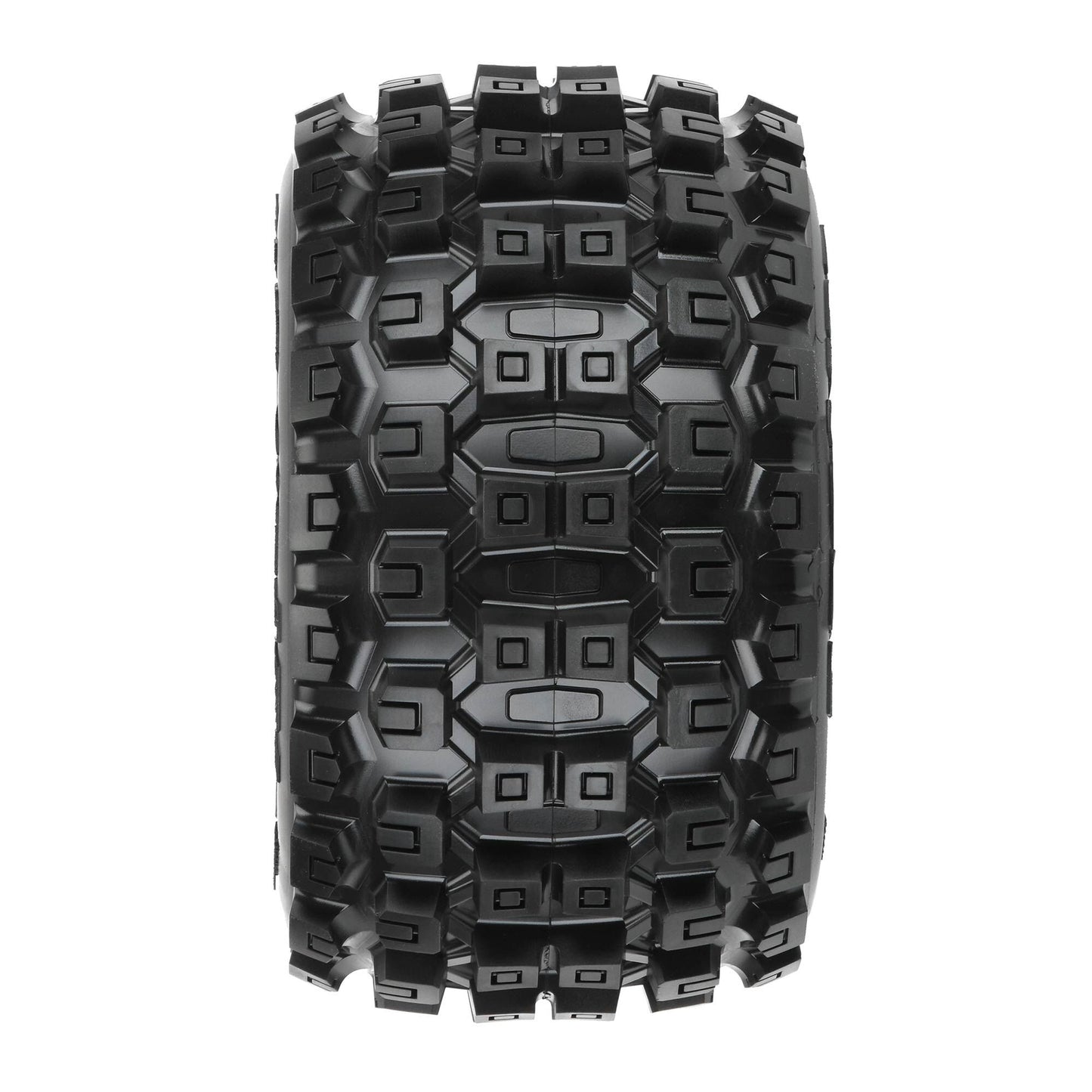 1/8 Badlands MX38 F/R 3.8" MT  tyres Mounted 17mm Blk Raid (2