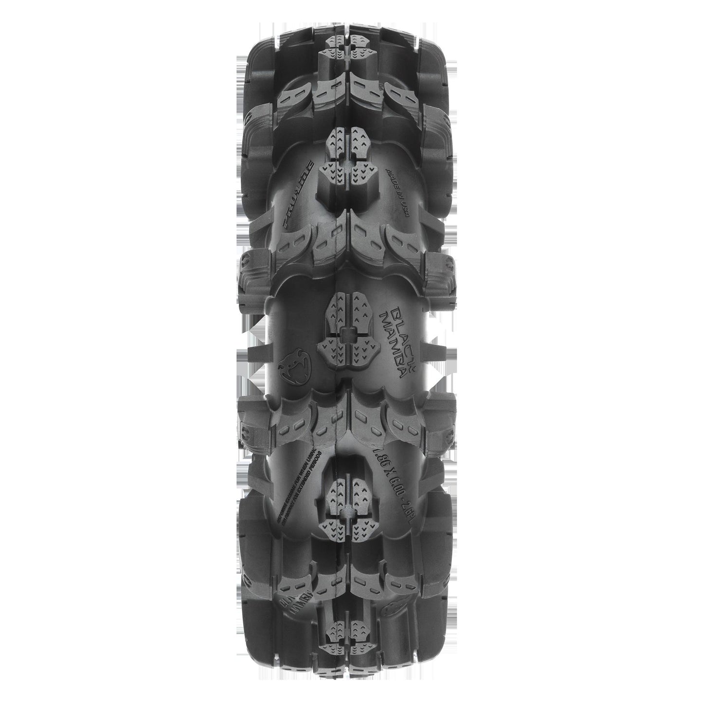 1/10 Interco Black Mamba Front/Rear 2.6" Mud Truck  tyres (2)