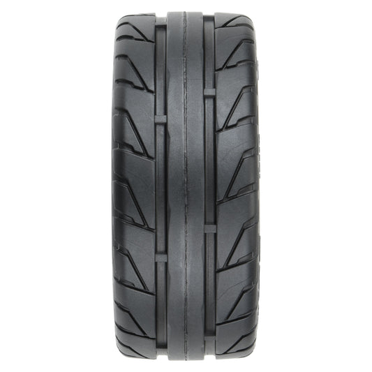 1/8 Vector S3 Front/Rear 35/85 2.4" Belted Mounted  tyres, 14