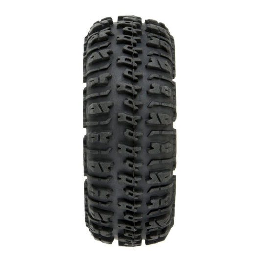 1/24 Trencher Fr/Rr 1.0"  tyres Mounted 7mm Black Impulse (4)