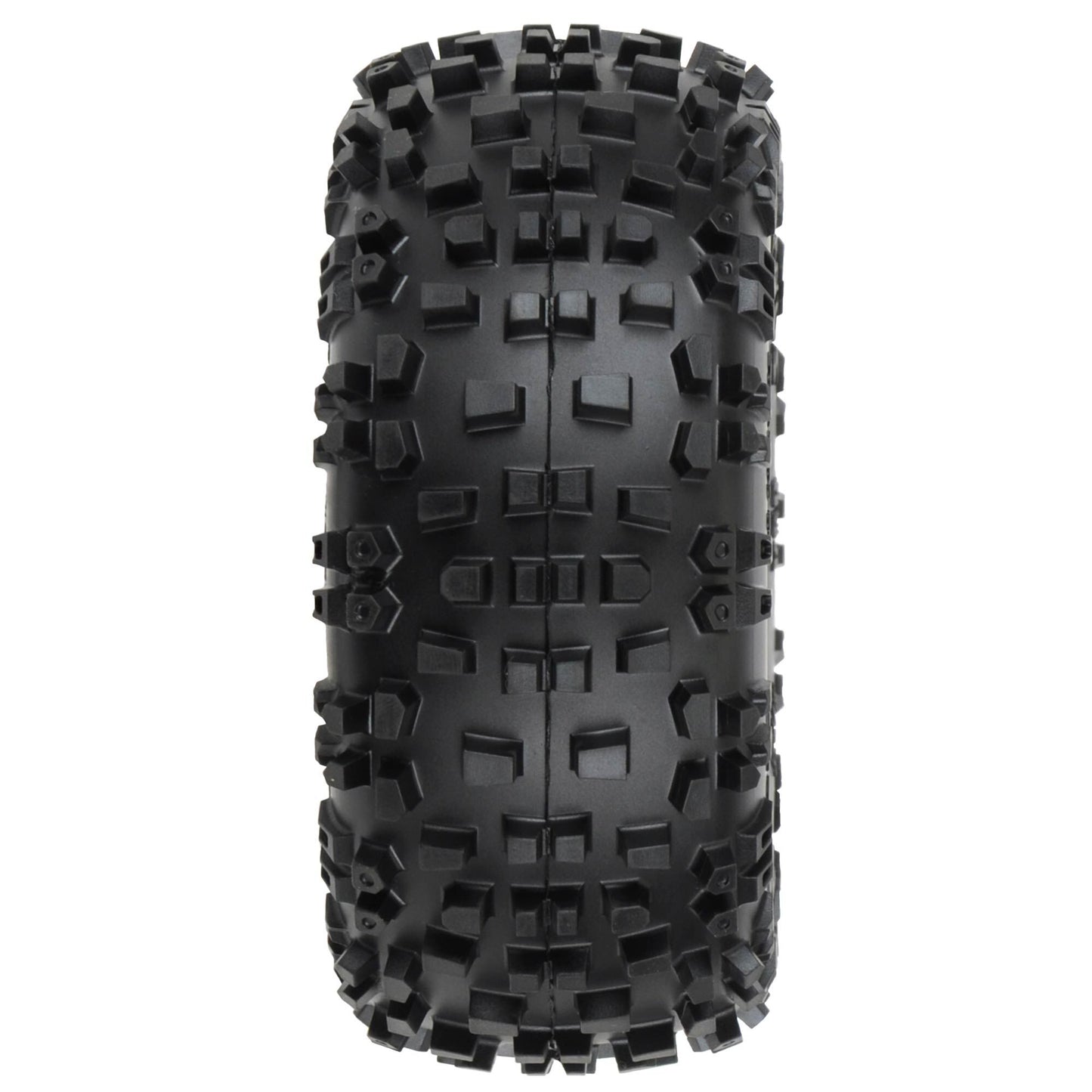 1/10 Badlands Front/Rear 2.8" MT  tyres Mounted 12mm Blk Raid