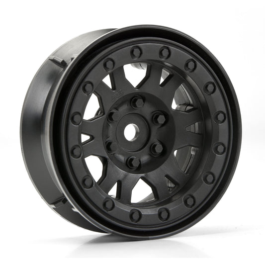 1/10 Impulse Front/Rear 1.9" 12mm Rock Crawler Wheels (2) Bl