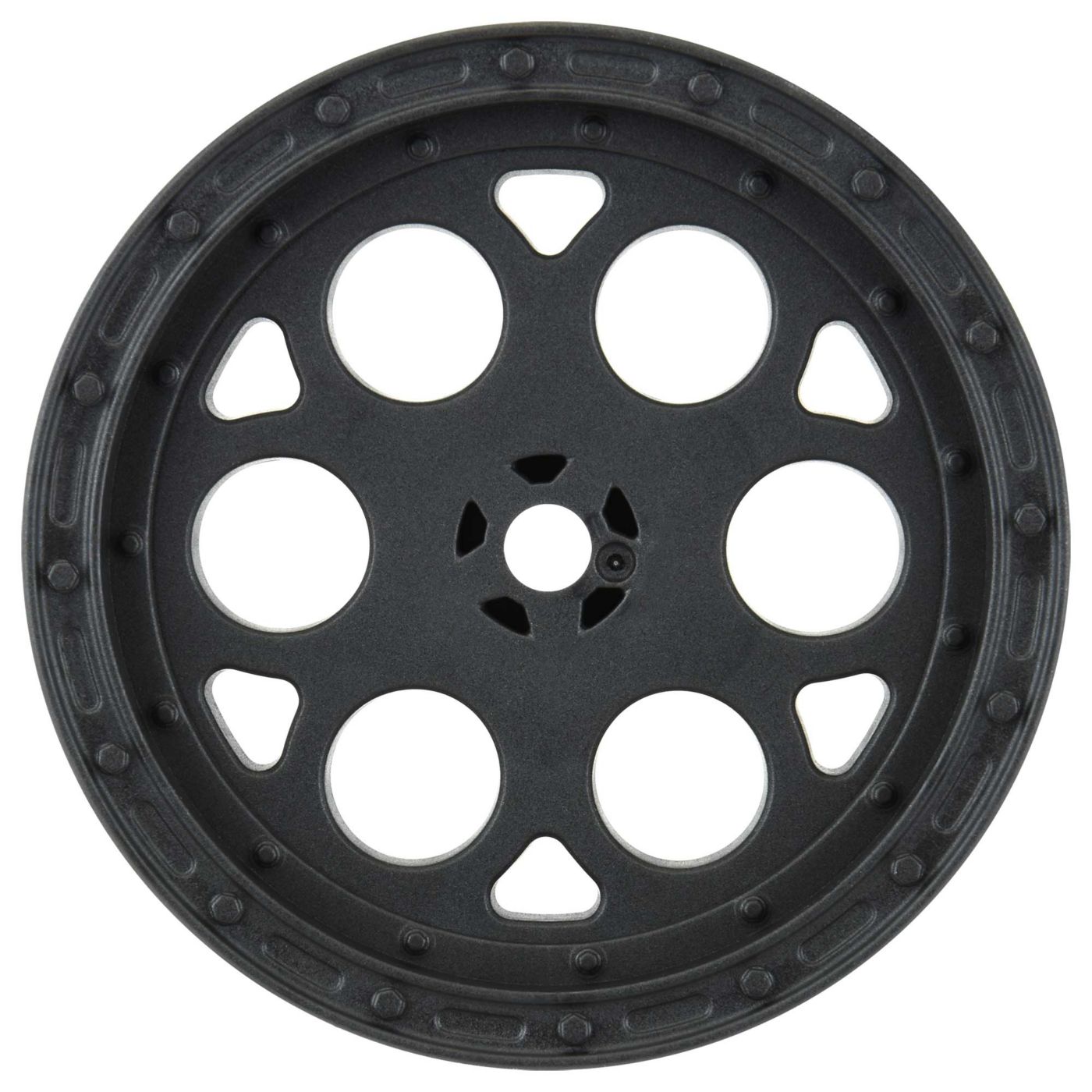 1/10 Showtime Rear 2.2" 12mm Sprint Car Wheels (2) Black