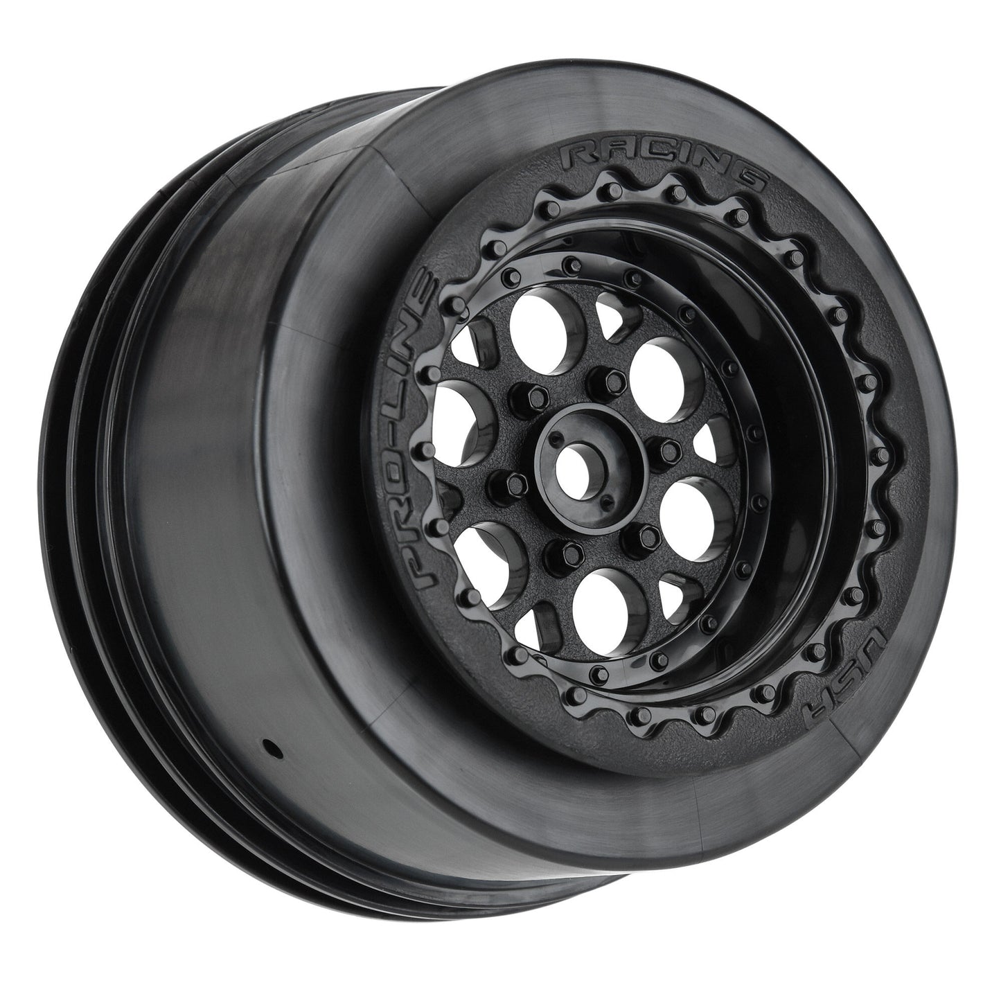 1/10 Showtime+ Wide Rear 2.2"/3.0" 12mm Drag Wheels (2) Blac