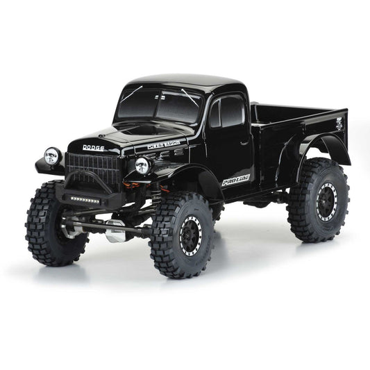 1/10 1946 Dodge Power Wagon Black Body 12.3" (313mm) WB Craw