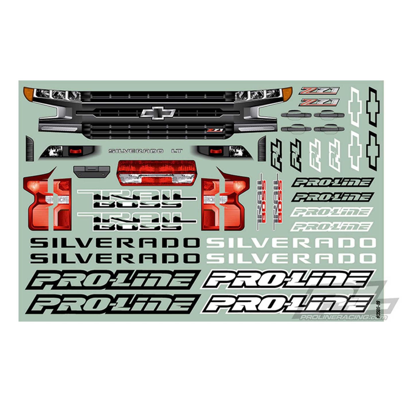 1/10 2019 Chevy Silverado Z71 Trail Boss Clear Body: Stamped